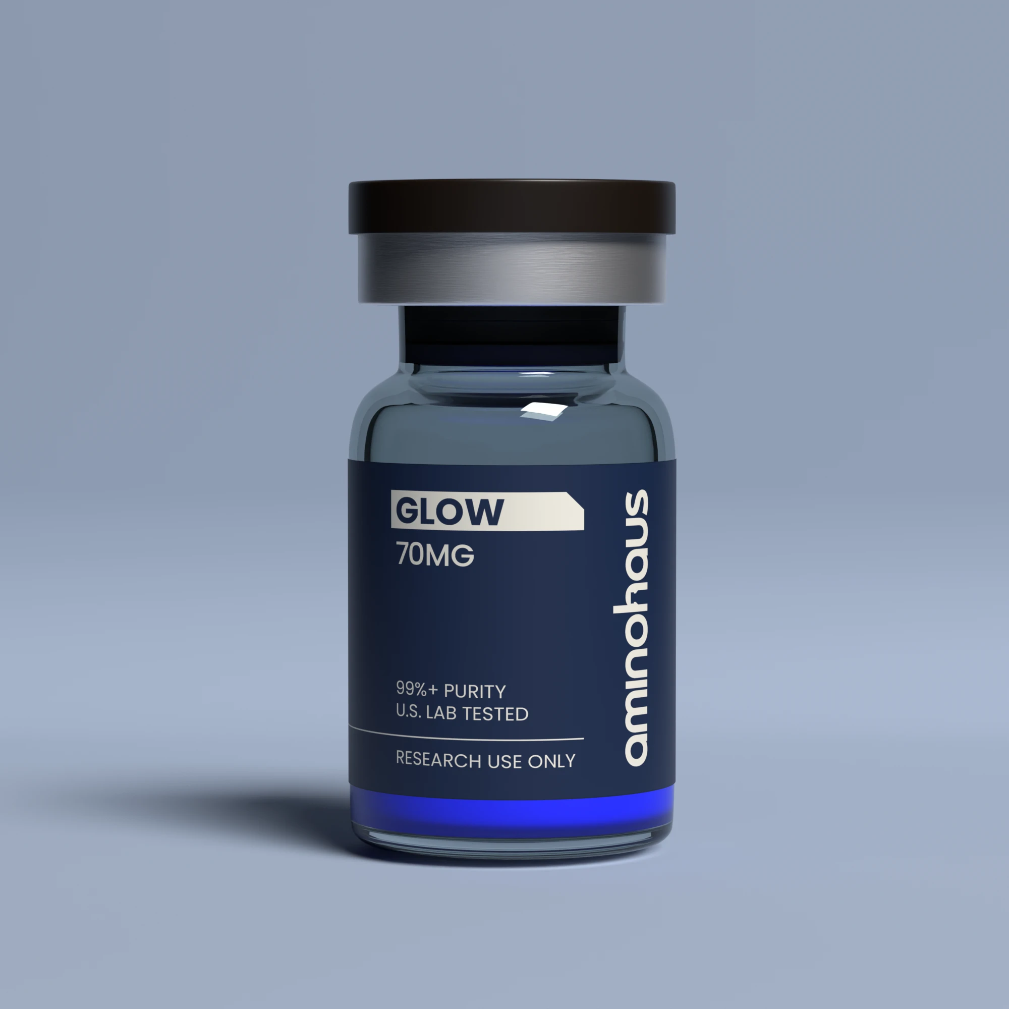 GLOW 70mg peptide vial